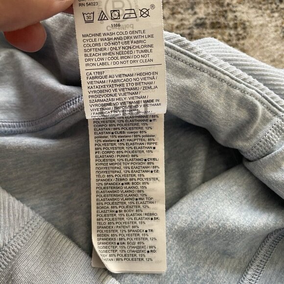 Athleta Girl Snowball SoftLuxe Tight Legging Pant Sz XXL 16 Heather Blue Active - Picture 9 of 13